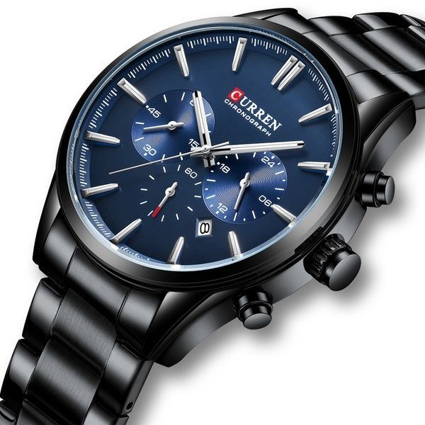 Curren 8446 Black-Blue 1008-0432 фото