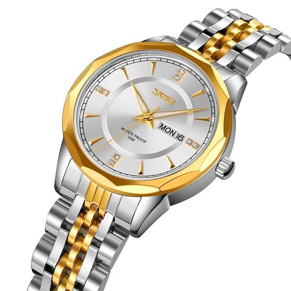 Skmei 9264TGDSI Silver/Gold-Silver 1080-2412 фото