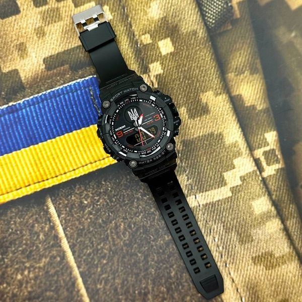 Patriot 001RDUASI Patriot 001RDUASI Тризуб срібло Чорні з червон 1201-0040 фото