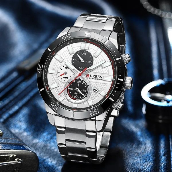 Curren 8417 Silver-Black 1008-0325 фото