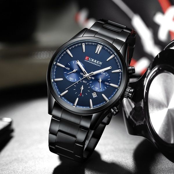 Curren 8446 Black-Blue 1008-0432 фото