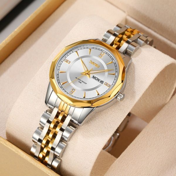 Skmei 9264TGDSI Silver/Gold-Silver 1080-2412 фото