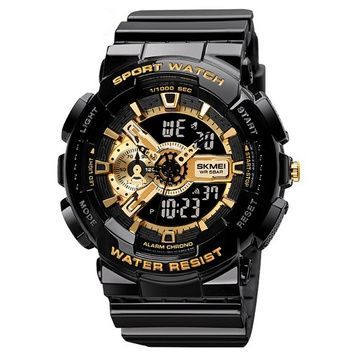 Skmei 1688 Black-Gold 1080-0732 фото