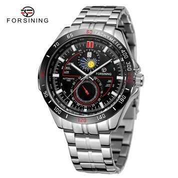 Forsining 8238 Silver-Black Steel 1059-0207 фото