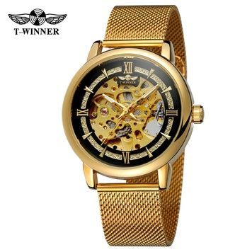 Forsining 8173 Gold-Black Mesh 1059-0230 фото