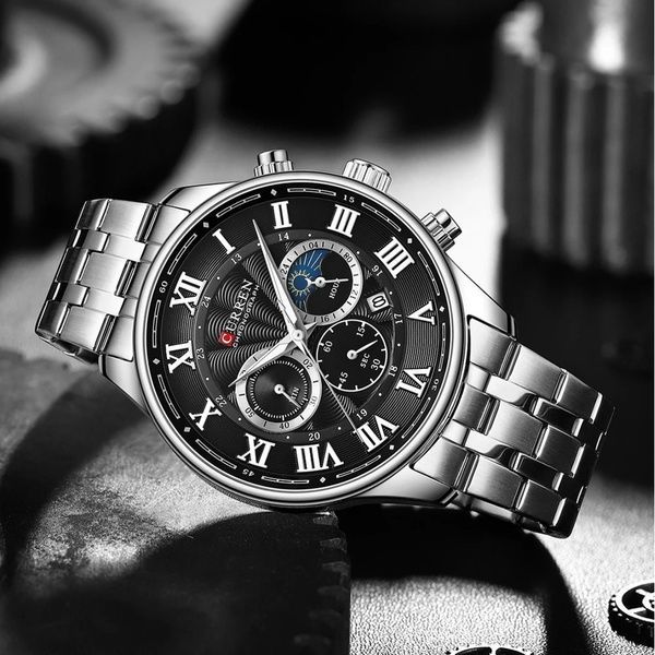 Curren 8427 Silver-Black 1008-0382 фото