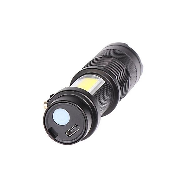 Ліхтарик Police BL 8468 &mdash; 525 Q5 XPE + COB + Вбудований Акумулятор + Зарядний кабель + MicroUSB + BOX Ліхтар 8468 фото