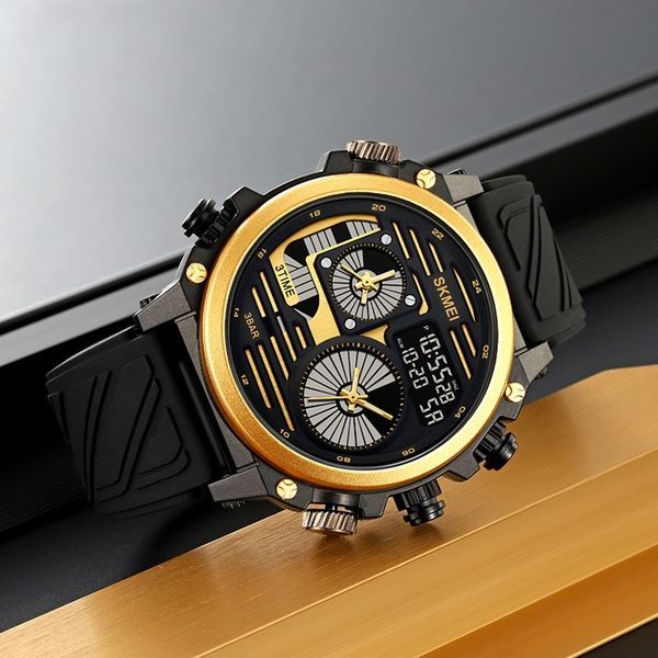 Skmei 2202PBKGD Black-Gold 1080-2513 фото