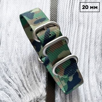 Ремешок Nato Camo Woodland 20 мм 1051-0472 фото