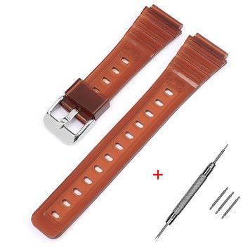 Ремінець для Casio F-91W Jelly Brown SI 1051-0928 фото