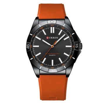Curren 8449 Black-Orange 1008-0419 фото