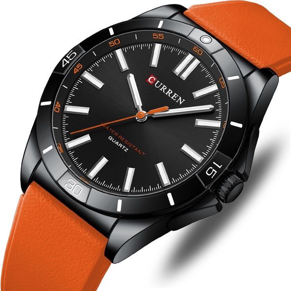 Curren 8449 Black-Orange 1008-0419 фото