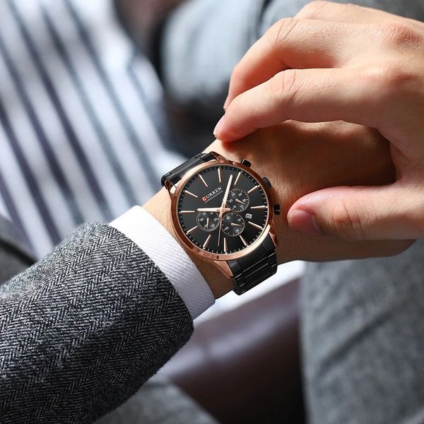 Curren 8435 Gold-Black 1008-0370 фото