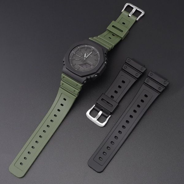 Ремінець для Casio G-Shock GA-2100 Black SI 1051-0836 фото