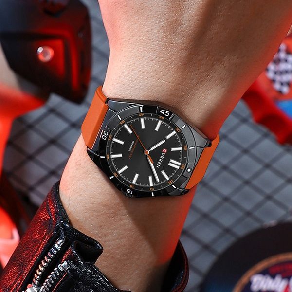 Curren 8449 Black-Orange 1008-0419 фото