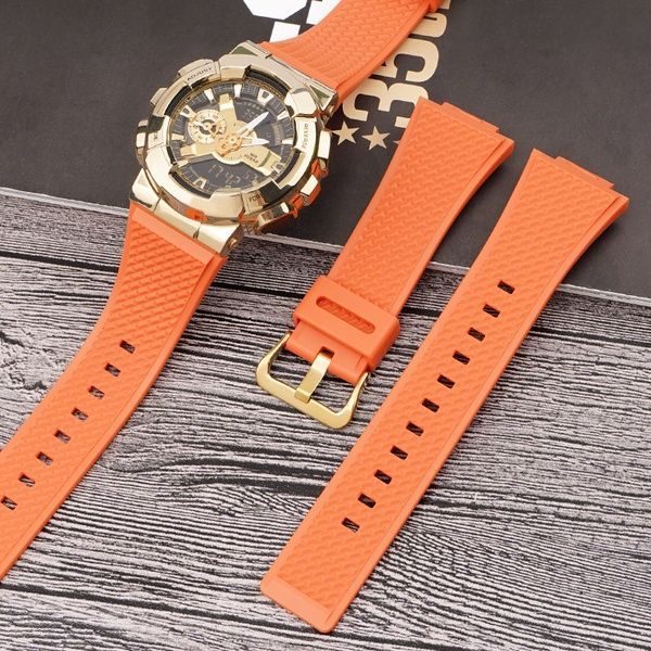 Ремінець для Casio G-Shock GA-100/110 Orange GD 1051-1109 фото