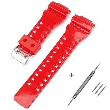 Ремінець для Casio G-Shock GA-100/110 Red-Glossy SI 1051-1074 фото