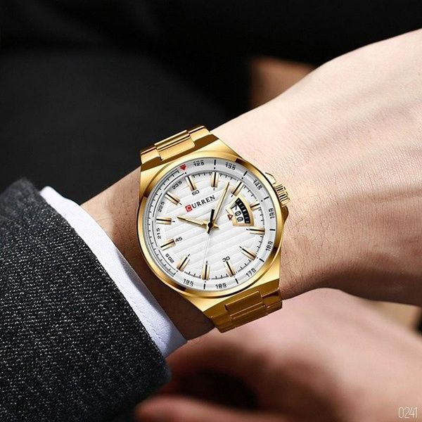 Curren 8375 Gold-White 1008-0241 фото