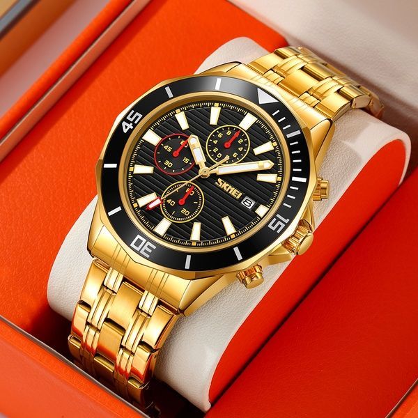 Skmei 9335GDBK Gold-Black 1080-2470 фото