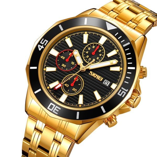 Skmei 9335GDBK Gold-Black 1080-2470 фото