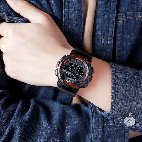 Skmei 2110BKOG Black-Orange SALE 1080-2103 фото