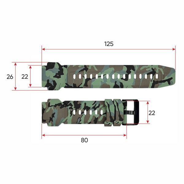 Ремінець для смарт годинника C20 Camo Green 1051-0767 фото