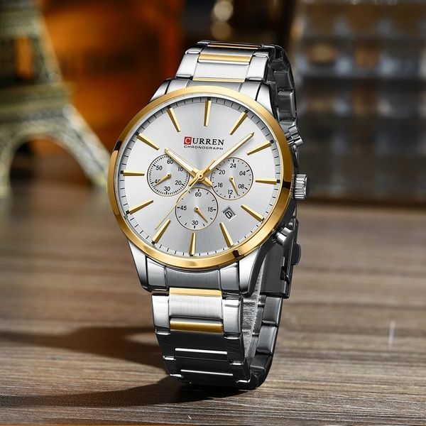 Curren 8435 Silver-Gold-Silver 1008-0372 фото
