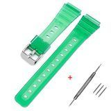 Ремінець для Casio F-91W Jelly Green SI 1051-0930 фото