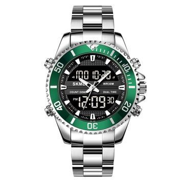 Skmei 1850SIGN Silver-Green SALE 1080-1376 фото