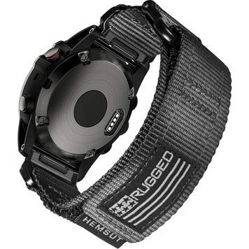Ремінець для годинника Hemsut HGA125 Super Rugged Garmin Black 20 mm 1051-1301 фото