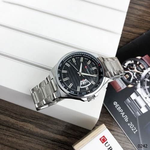 Curren 8375 Silver-Black 1008-0242 фото