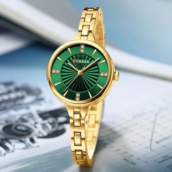 Curren 9097L Gold-Green 1008-0481 фото