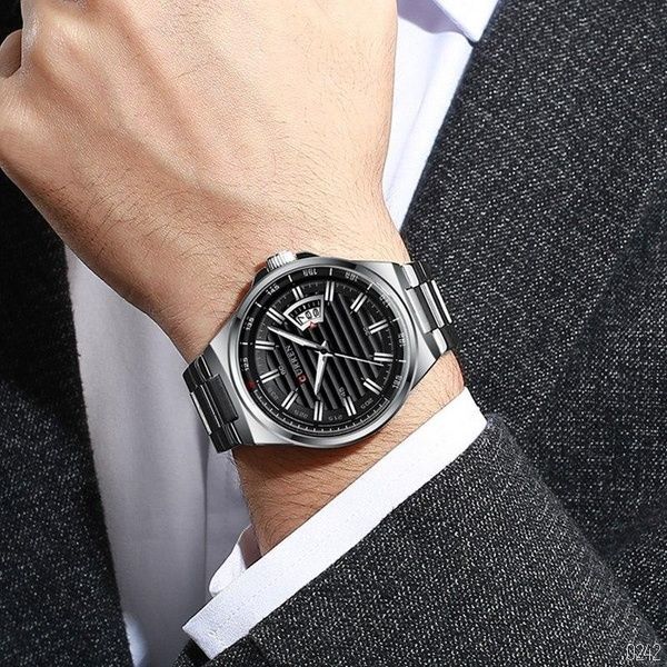 Curren 8375 Silver-Black 1008-0242 фото