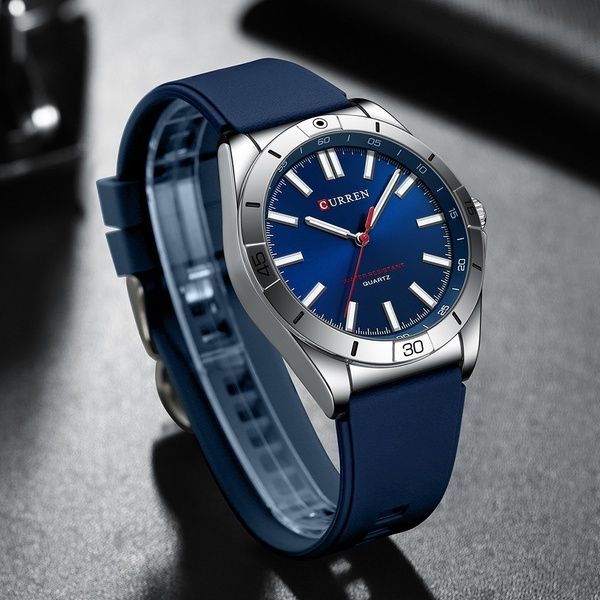 Curren 8449 Silver-Blue 1008-0421 фото