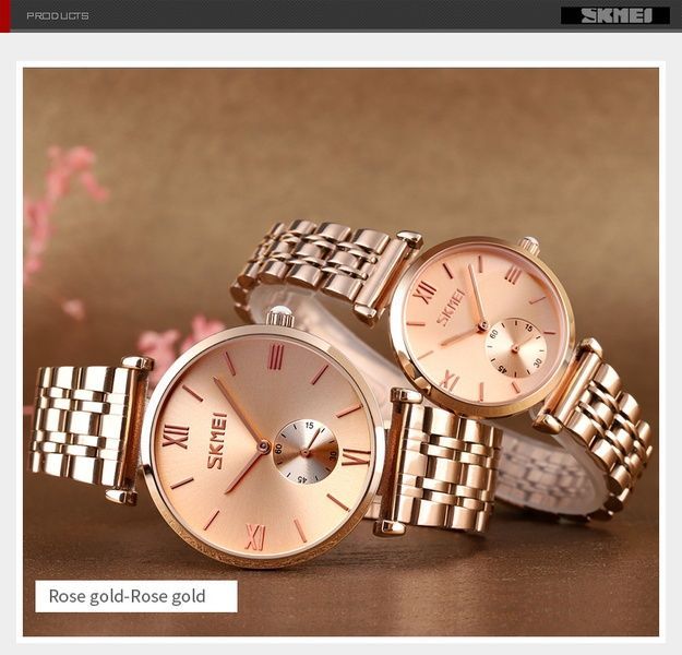 Skmei 9198RGRG-B Rose Gold-Rose Gold 1080-1485 фото