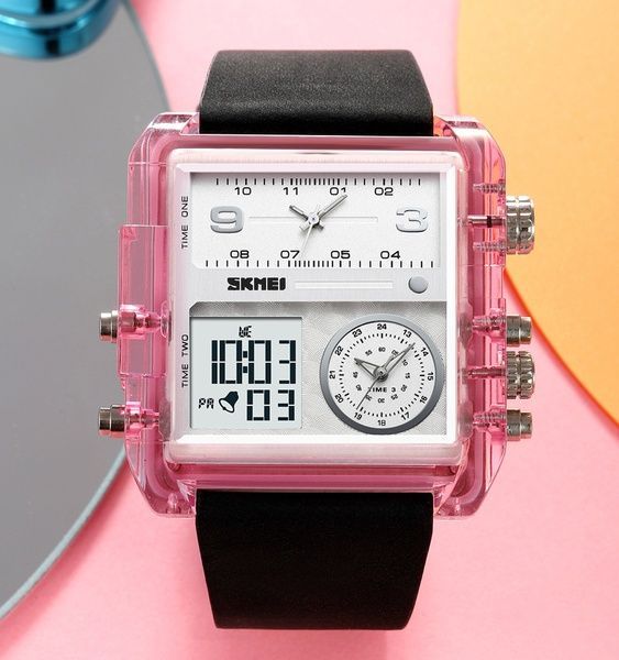 Skmei 2020PK Pink-Transparent SALE 1080-1830 фото