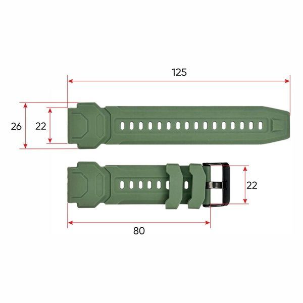 Ремінець для смарт годинника C20 Army Green 1051-0761 фото