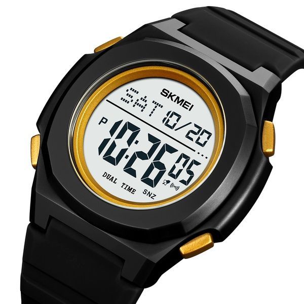 Skmei 2023BKGD-WT Black-Gold White 1080-1835 фото