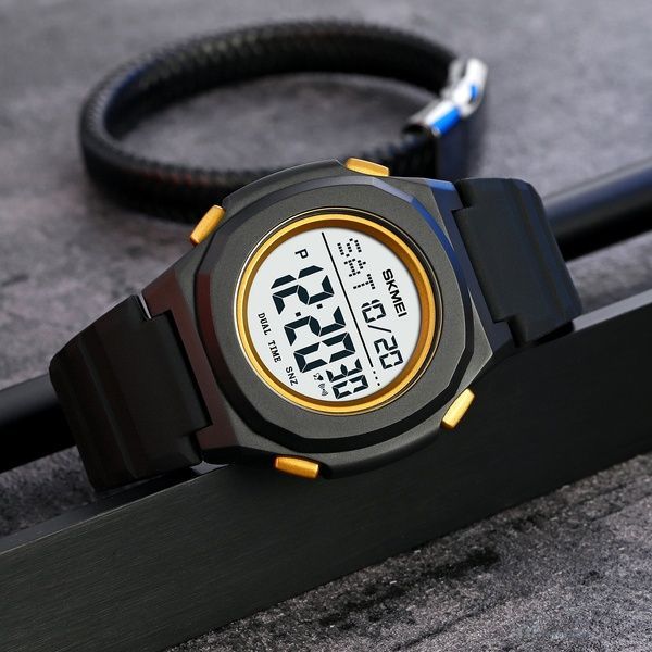 Skmei 2023BKGD-WT Black-Gold White 1080-1835 фото