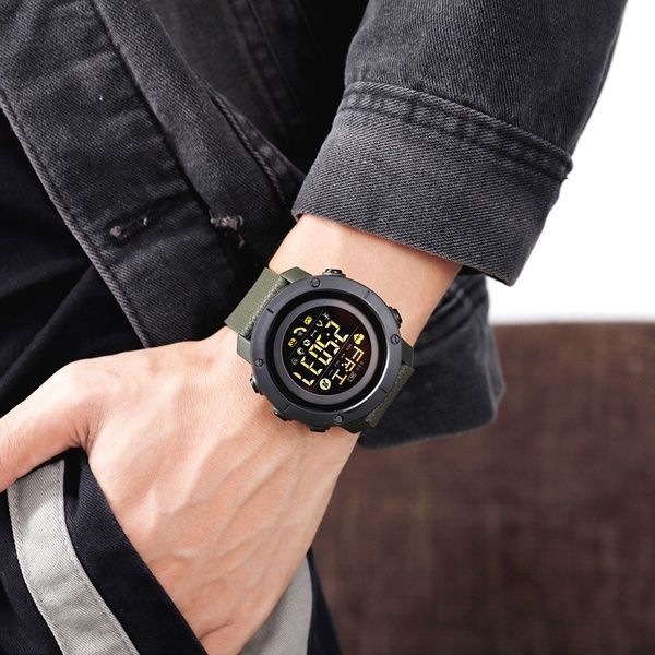 Skmei 1512AG Army Green Smart Watch + Compass 1080-0844 фото