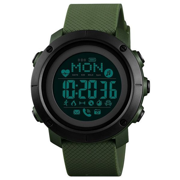 Skmei 1512AG Army Green Smart Watch + Compass 1080-0844 фото