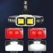 Ліхтар налобний HX-816S-2COB(white+red), Waterproof, датчик руху HX-816S фото 4