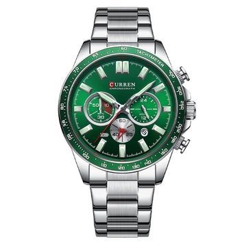 Curren 8418 Silver-Green 1008-0330 фото