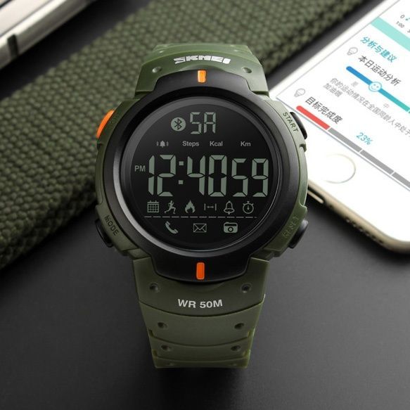 Skmei 1301AG army green Smart Watch 1080-0930 фото