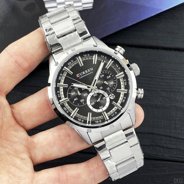 Curren 8355 Silver-Black 1008-0172 фото
