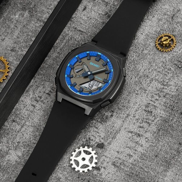 Skmei 2091BKBUWT Black-Blue-White SALE 1080-2087 фото
