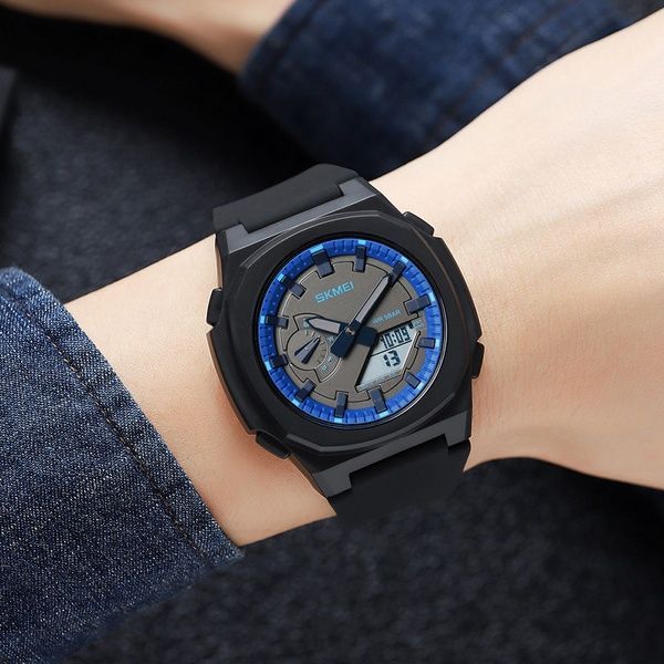 Skmei 2091BKBUWT Black-Blue-White SALE 1080-2087 фото