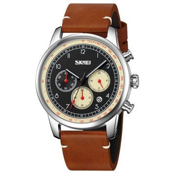 Skmei 9318BEBN Beige-Brown 1080-2358 фото