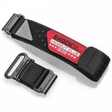 Ремінець для годинника Hemsut HGA142 Shock the world Garmin Black 26 mm 1051-1282 фото