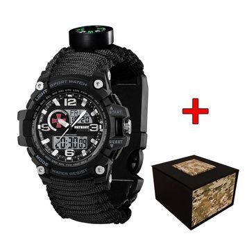 Patriot 012BKSU ЗСУ Чорні Паракордовий ремінець Black + Коробка 1201-0317 фото